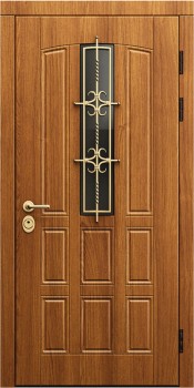 Металлические двери со стеклом с МДФ ST-1208, цена 55 500  руб.